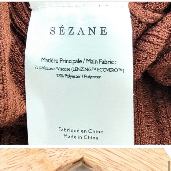 Sézane Luisa Wrap Dress in Hazelnut Brown - Picture 4 of 4